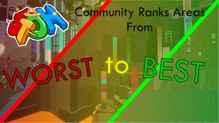 JToH  The Community Ranks all Areas from WORST to BEST [upl. by Odnam570]