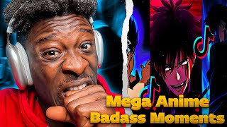 🎴Mega Anime Badass Moments TikTok compilation🎴  7  REACTION [upl. by Jerome235]