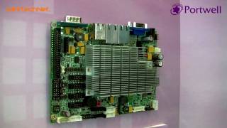 Portwell PEB2780 Atom LunaPier 35quot Embedded Mainboard  Embedded World 2010 DE [upl. by Tavis]