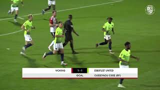 Woking 11 Ebbsfleet United  Match Highlights [upl. by Ssalguod909]