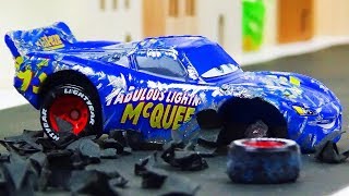 Cars Toys Lightning McQueen Stories [upl. by Etnaud127]