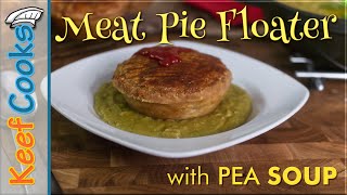 Pie Floater  Australian Meat Pie with Pea Soup [upl. by Atinrehs]