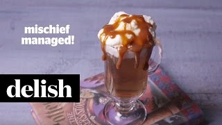 How To Make Boozy Butterbeer  Delish [upl. by Lettie]