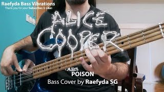 Alice Cooper  Poison live Bass Cover  Raefyda SG [upl. by Marks]