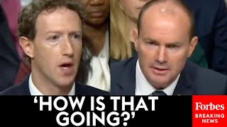 Applause Breaks Out When Mike Lee Zings Mark Zuckerberg During Senate Hearing With Social Media CEOs [upl. by Lerret120]