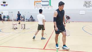 QATAR BADMINTON  23 February 2024 Geo amp Pry vs Kier amp Tino [upl. by Navonoj869]