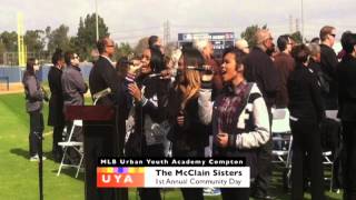 The McClain Sisters peform at MLB Urban Youth Academys Community Day2013mov [upl. by Leitman399]