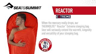 Sea to Summit THERMOLITE® Reactor Extreme Liner [upl. by Ilarin532]