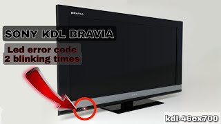 tv sony bravia kdl no prende solo foco led rojo standby led error code blinking time [upl. by Letsirk523]