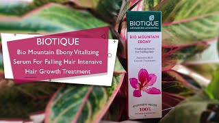 Biotique Bio Mountain Ebony Vitalizing Serum Review [upl. by Fontana]