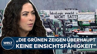 BAUERNPROTESTE IN DEUTSCHLAND quotKritik an der Regierung ist nicht Kritik an der Demokratiequot [upl. by Yelruc]