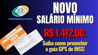 NOVO SALÁRIO MÍNIMO 2024  Saiba como preencher a guia da previdência social do INSS [upl. by Danzig]