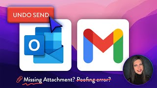 How to Undo Sent Email in Outlook amp Gmail  Save yourself from Missing Attachments amp Proofing Errors [upl. by Aziul]