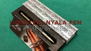 Lionsteel Nyala Damasteel Pen Review  Italien Knifemaking Meets quotTacticalquot Pen [upl. by Bridge]