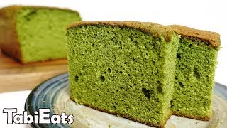 How to Make MATCHA CASTELLA Japanese Green Tea Sponge Cake [upl. by Viviane612]