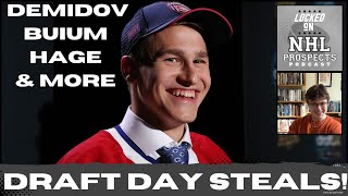 2024 NHL DRAFT BIGGEST STEALS  Habs Hit an Ivan Demidov Home Run [upl. by Alcock704]