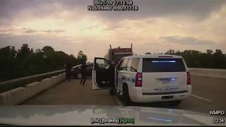 Dashcam Video Arkansas Police Chase and Shooting [upl. by Gurney155]