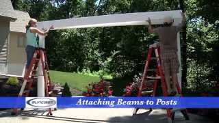 How to Assemble a Suncast Pergola [upl. by Irpak84]