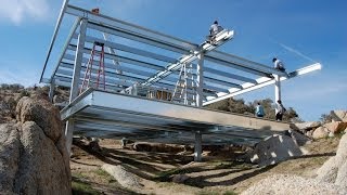 Rock Reach House Framed in 5 Days  Time Lapse [upl. by Loree]