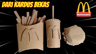 Buat Burger Dari Kardus Bekas  Begini Cara buatnya  Ide Kreatif Dari Kardus  Mainan Anak [upl. by Barbabas]