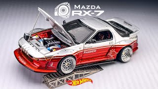 Mazda RX7 Savana Bodykit Hotwheels Custom [upl. by Lud]