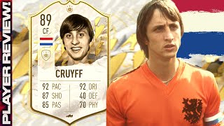 FIFA 22 BABY CRUYFF PLAYER REVIEW  89 CRUYFF REVIEW  FIFA 22 ULTIMATE TEAM [upl. by Lisandra]