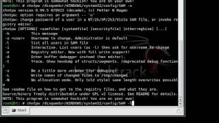 Comment bypasser un password sur windows avec backtrack4 et chntpw [upl. by Carlick]