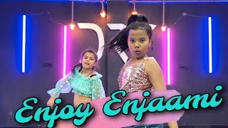 Dhee ft Arivu  Enjoy Enjaami Prod Santosh Narayanan   Dance Cover  Aarna amp Anika  DRC [upl. by Anitteb]