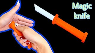 How To Make a Magic Paper Knife  Paper knife  Origami knife [upl. by Ilojne]