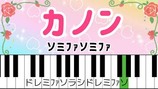 【PIANO カノン】Canon in DPachelbel カノンパッヘルベル ピアノ１ [upl. by Duthie]