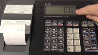 Casio SEG1 How to do a discount or minus an amount from the sale using error correct button [upl. by Hamon]