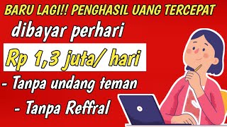 Dibayar 13 juta perhari tanpa undang teman tanpa reffral  penghasil uang 2021 terbukti membayar [upl. by Aldric]