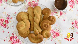 Orange Koulourakia  Greek Vegan Cookies  ggmix [upl. by Winterbottom]