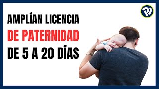 Amplían licencia de paternidad de 5 a 20 días [upl. by Dryden]