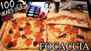 How To Make Real FOCACCIA at Home 100 YEARS OLD RECIPE in The Grill and Home Oven [upl. by Geminius]