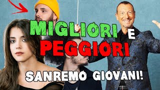 SANREMO GIOVANI 2021  i MIGLIORi 👀 ed i PEGGIORI 🛑 [upl. by Etheline]