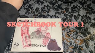 Sketchbook tour 1 🤍 [upl. by Mickie202]