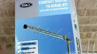 Megaboost Digital TV Freeview Aerial in Corsham Wilts UK [upl. by Notserc]