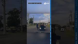 Pine Bluff Police chase golf cart through streets in quotlow speed pursuitquot [upl. by Odlavu82]