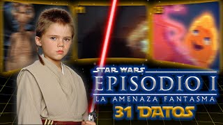 31 DATOS ALUCINANTES DE STAR WARS LA AMENAZA FANTASMA [upl. by Betteanne68]