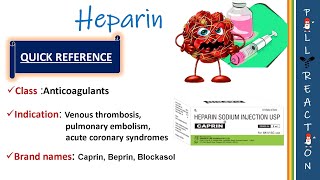 Heparin and its Adverse Reaction  MOA  Thrombocytopenia [upl. by Perlis]