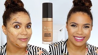 Too Faced Born this Way Concealer Review Swatches Demo [upl. by Odnalro]