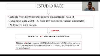 TRATAMIENTO DE APLASIA MEDULAR ESTUDIO RACE [upl. by Ahseila]