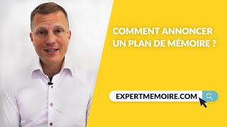 Comment annoncer un plan de mémoire [upl. by Enitsirk744]