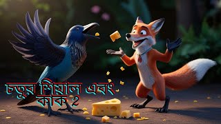 চতুর শিয়াল এবং কাক 2  Fox Cartoon  Rupkothar Golpo  Bangla Cartoon  Fox Cartoon story [upl. by Ahsatak]