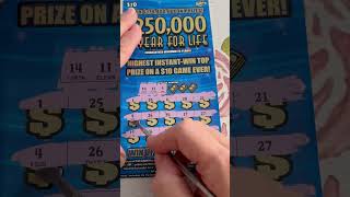 Winner Florida Lottery ticket 250000 a year for life scratchers scratchofftickets fun ￼ [upl. by Biegel]