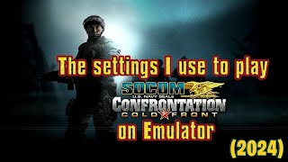 My Emulator Settings for SOCOM Confrontation on PC RPCS3 2024 [upl. by Yelsnya]