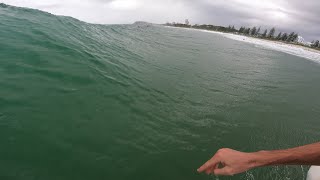 SURFING 2 FOOT SHOREY ON 511 PARSONS SURF QUAD FIN RIDING KELLY SLATER FINS NOT GOOD POV [upl. by Steinke]