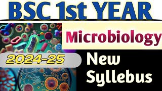 bsc 1st year microbiology new syllabus 202425 bsc microbiology [upl. by Boj858]