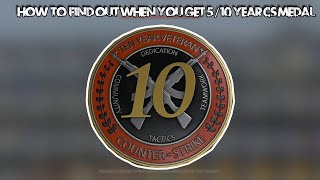 How to find when you get 510 Year Badge In CSGO [upl. by Aicelaf296]